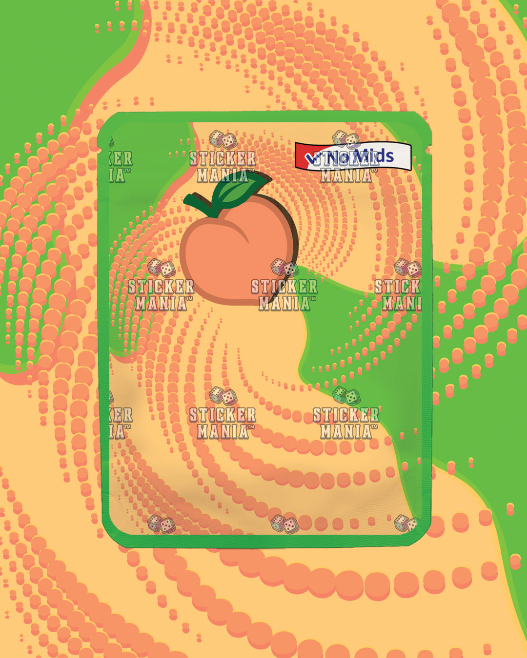 Zen Dip Peach Burst | Pre-Made Sticker Bag | 3.5g