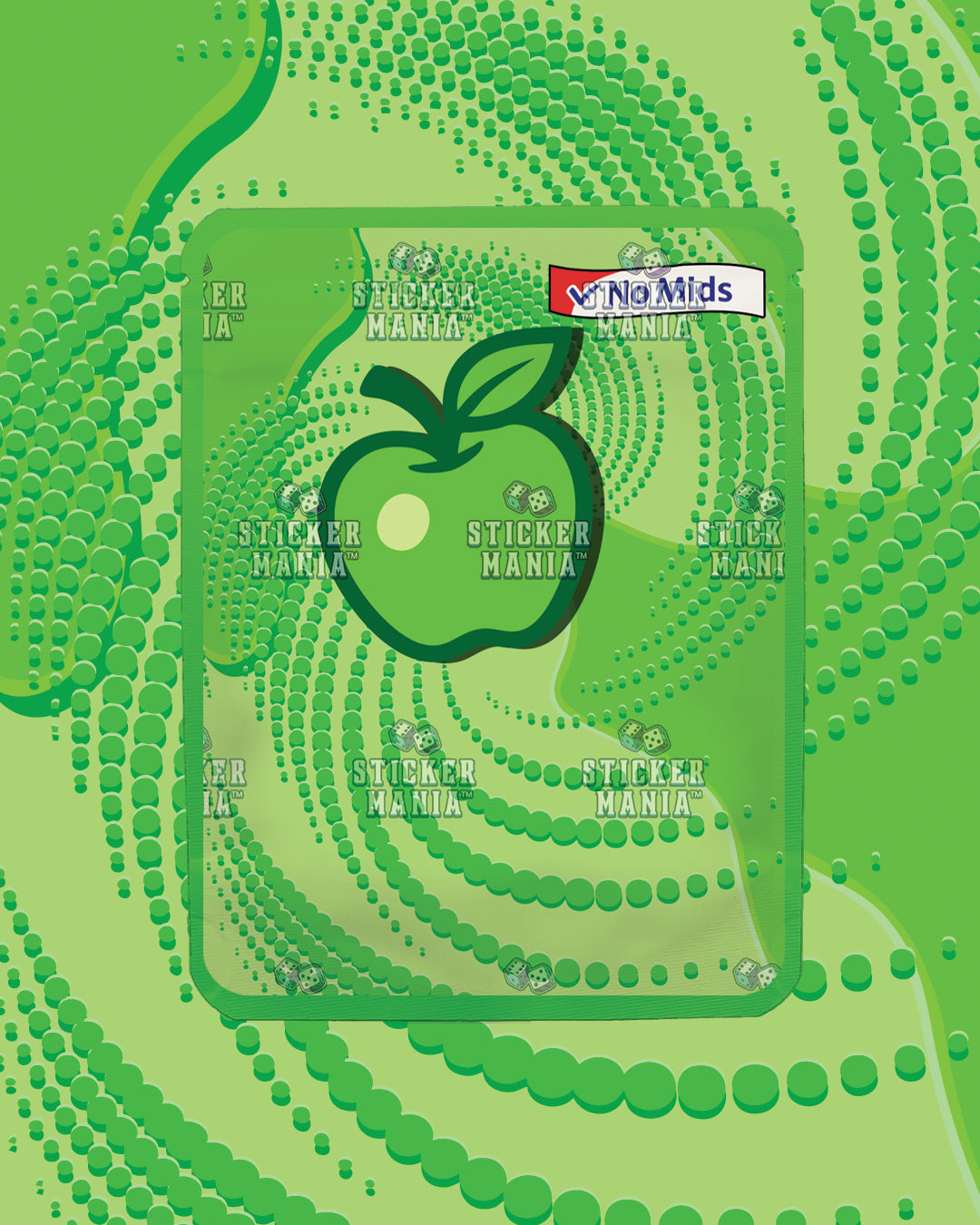 Zen Dip Sour Apple | Pre-Made Sticker Bag | 3.5g