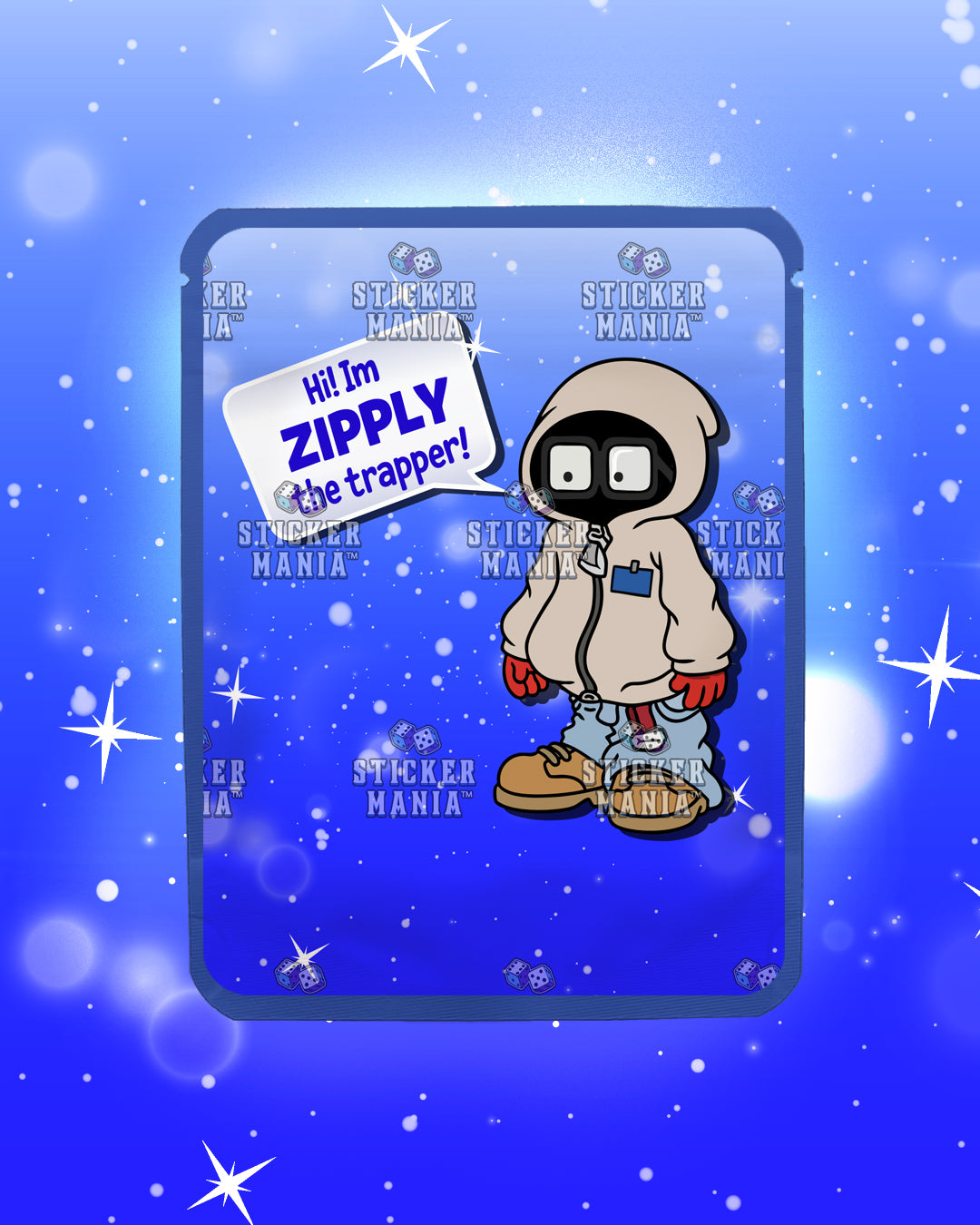 Zipz Blue Razz Beltz | Pre-Made Sticker Bag | 3.5g