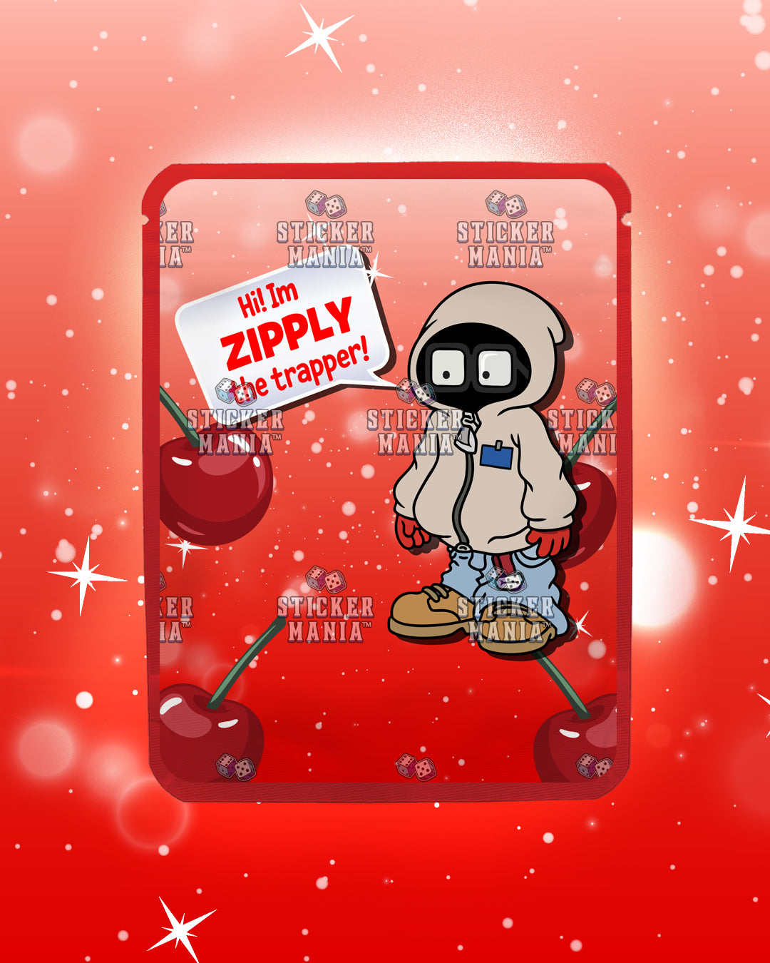 Zipz Cherry Beltz | Pre-Made Sticker Bag | 3.5g