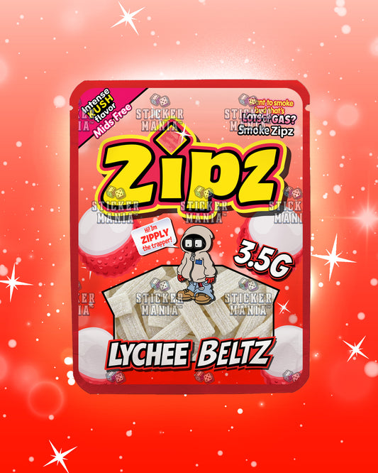 Zipz Lychee Beltz | Pre-Made Sticker Bag | 3.5g