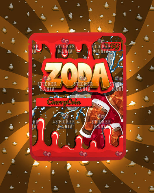 Zoda Cherry Cola | Pre-Made Sticker Bag | 3.5g