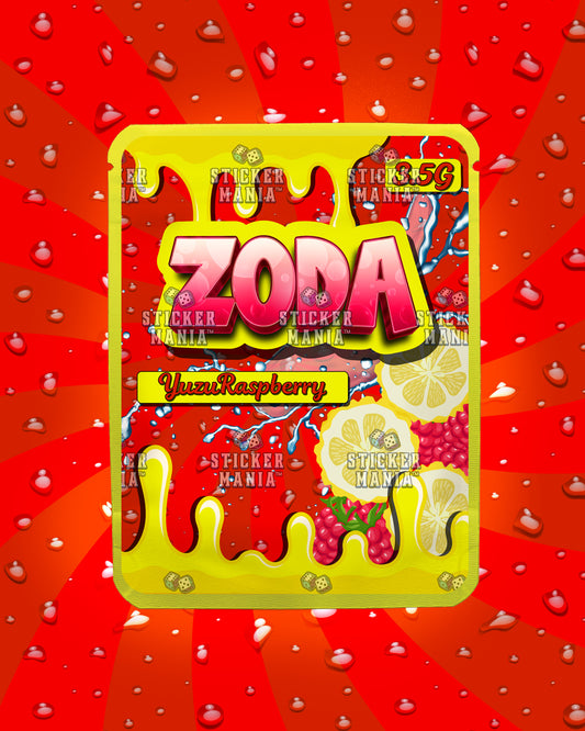 Zoda Yuzu Raspberry | Pre-Made Sticker Bag | 3.5g