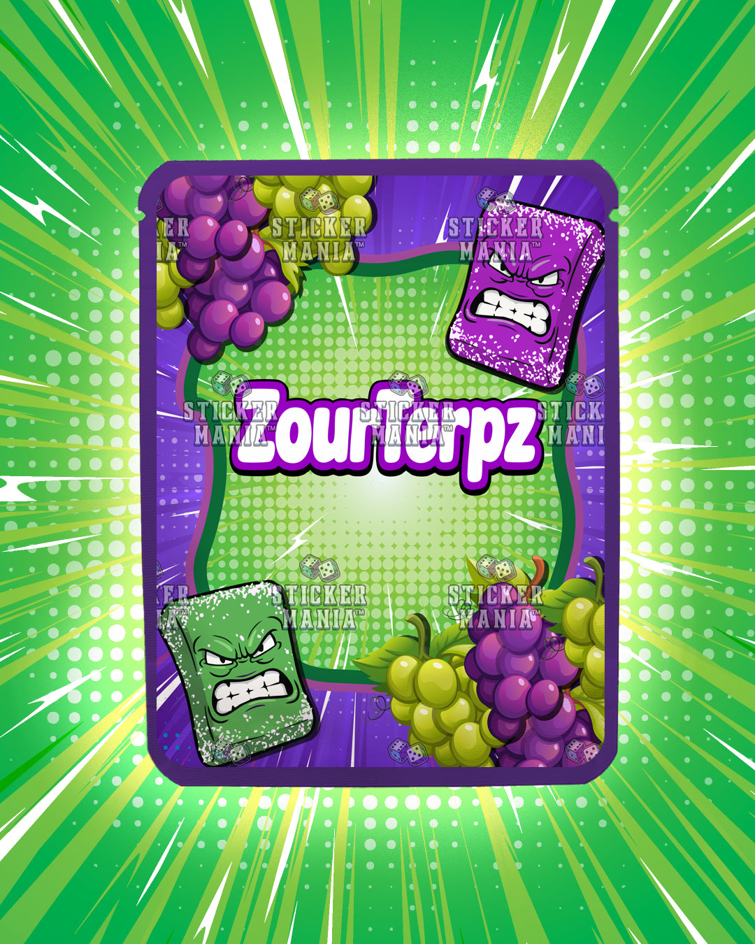 Zour Terpz Grape Twist | Pre-Made Sticker Bag | 3.5g