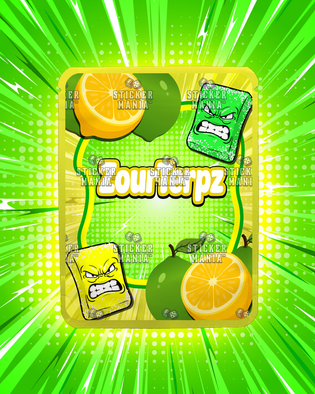 Zour Terpz Lemon Lime | Pre-Made Sticker Bag | 3.5g