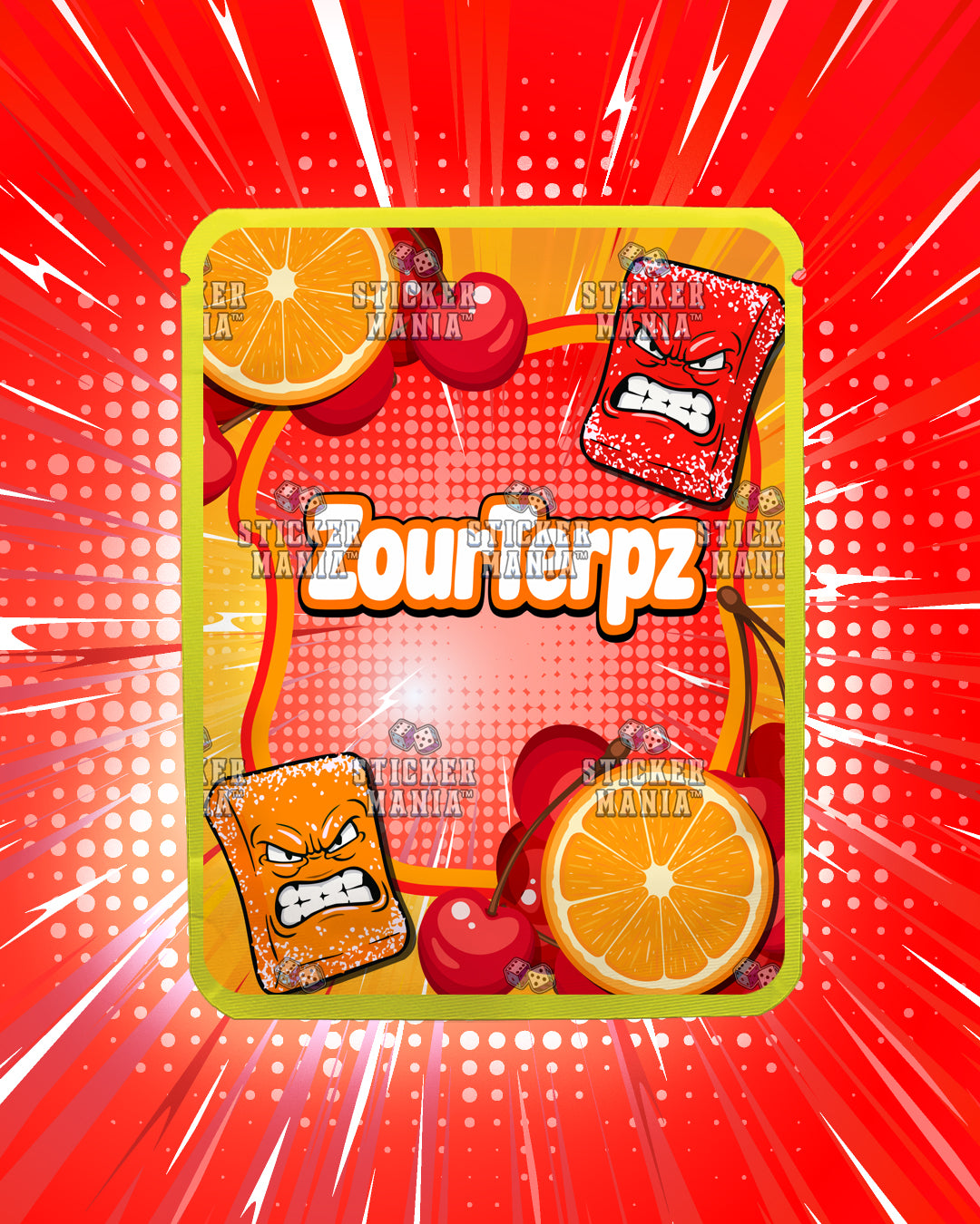 Zour Terpz Sunset Punch | Pre-Made Sticker Bag | 3.5g