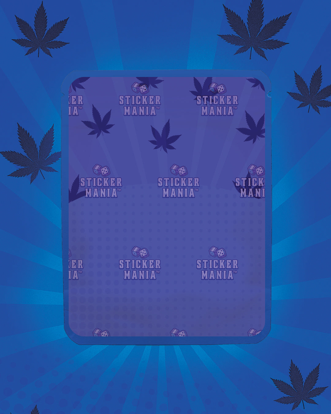 Zour Zandy Blue Raspberry | Pre-Made Sticker Bag | 3.5g