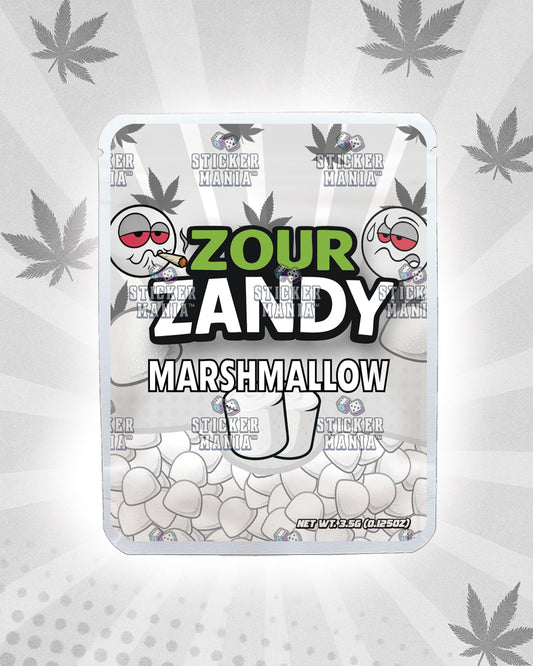 Zour Zandy Marshmallow | Pre-Made Sticker Bag | 3.5g