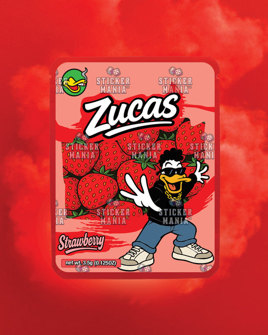 Zucas Strawberry | Pre-Made Sticker Bag | 3.5g