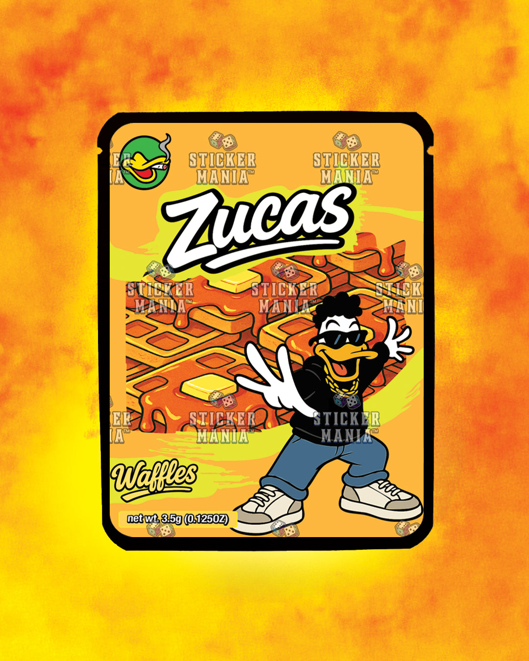 Zucas Waffles | Pre-Made Sticker Bag | 3.5g