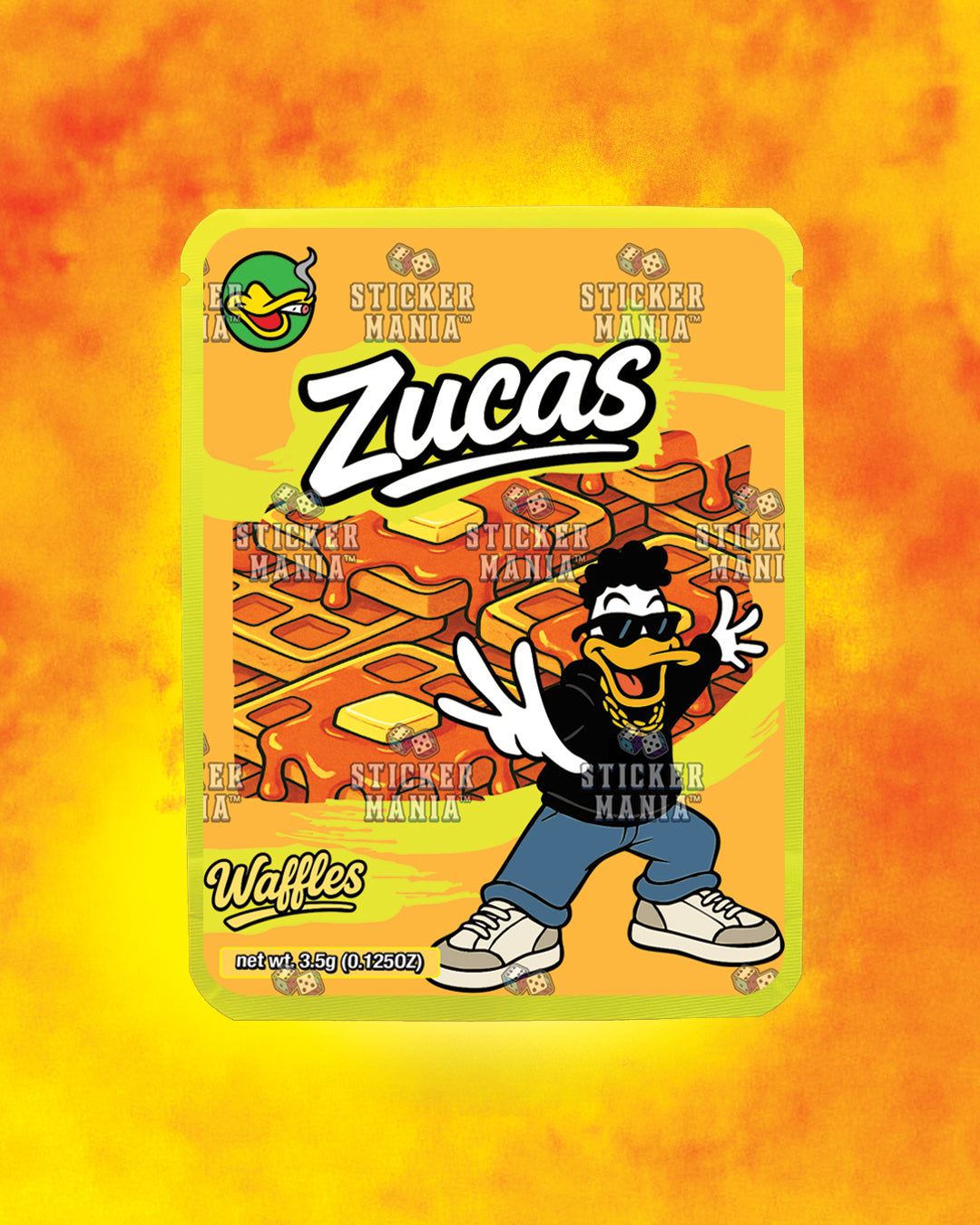 Zucas Waffles | Pre-Made Sticker Bag | 3.5g
