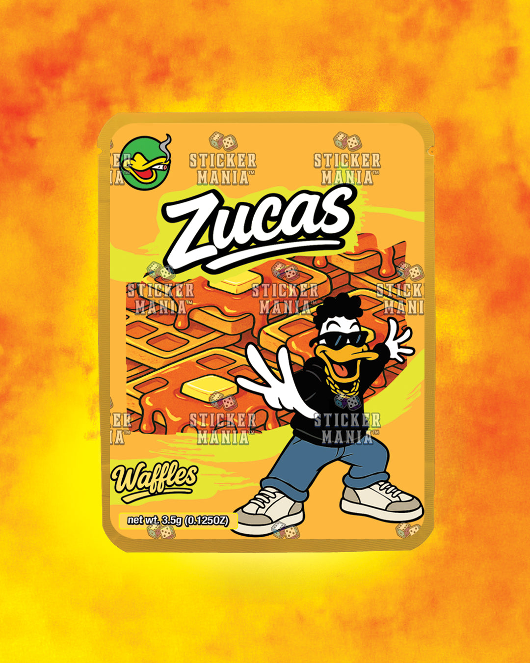 Zucas Waffles | Pre-Made Sticker Bag | 3.5g