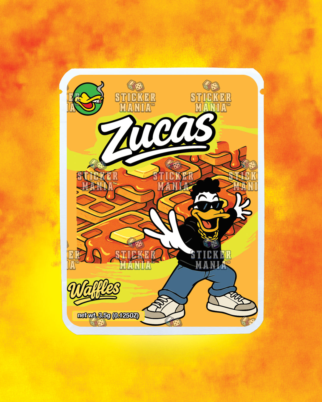 Zucas Waffles | Pre-Made Sticker Bag | 3.5g