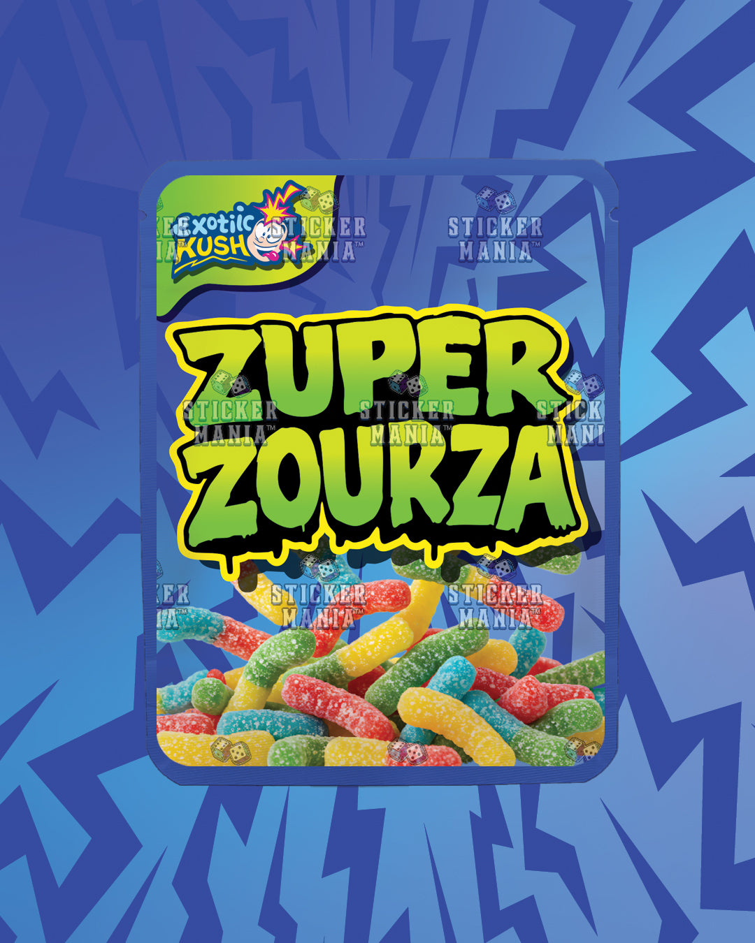 Zuper ZourZa Sour Burst | Pre-Made Sticker Bag | 3.5g