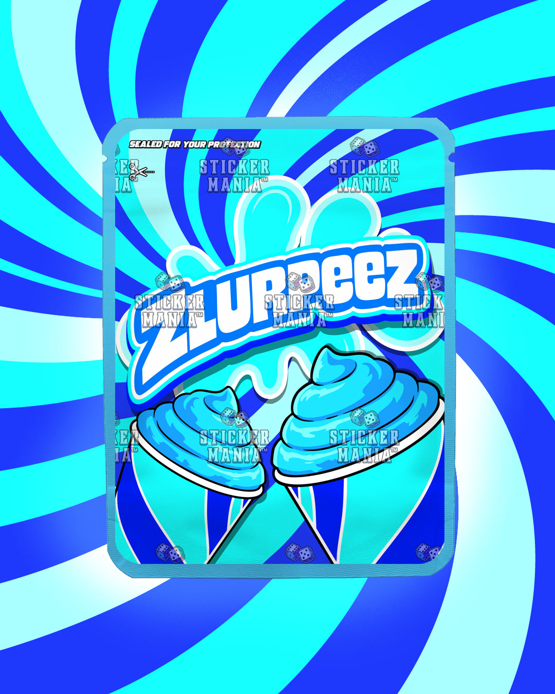 Zlurpeez Arctic Rush | Pre-Made Sticker Bag | 3.5g