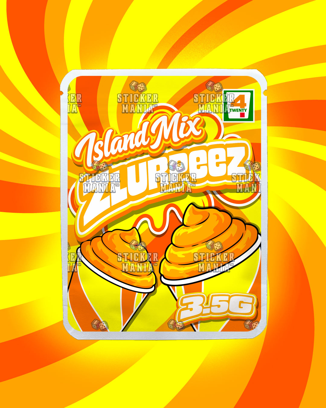 Zlurpeez Island Mix | Pre-Made Sticker Bag | 3.5g