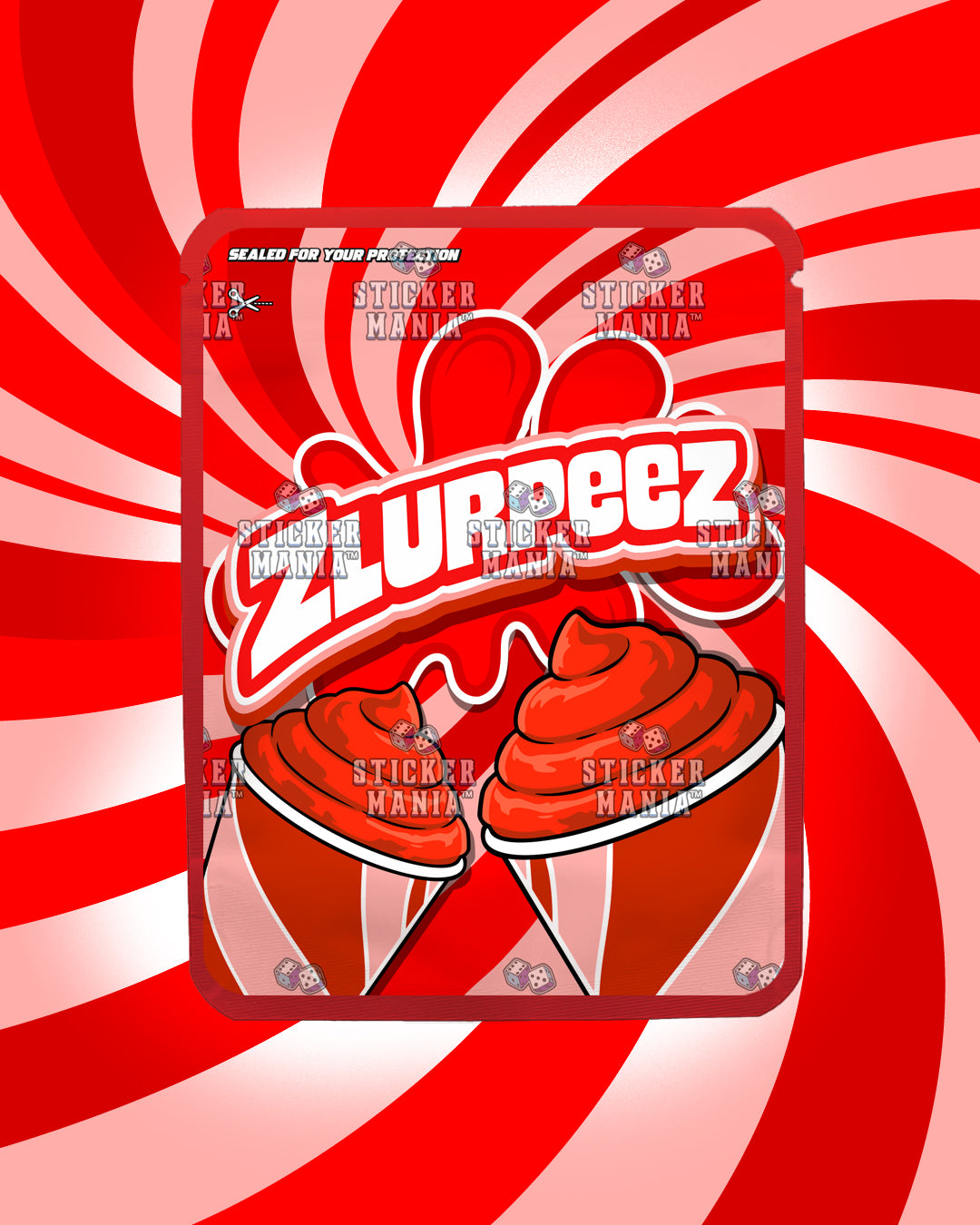 Zlurpeez Cherry Punch | Pre-Made Sticker Bag | 3.5g