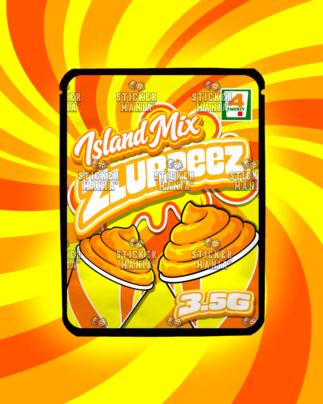 Zlurpeez Island Mix | Pre-Made Sticker Bag | 3.5g