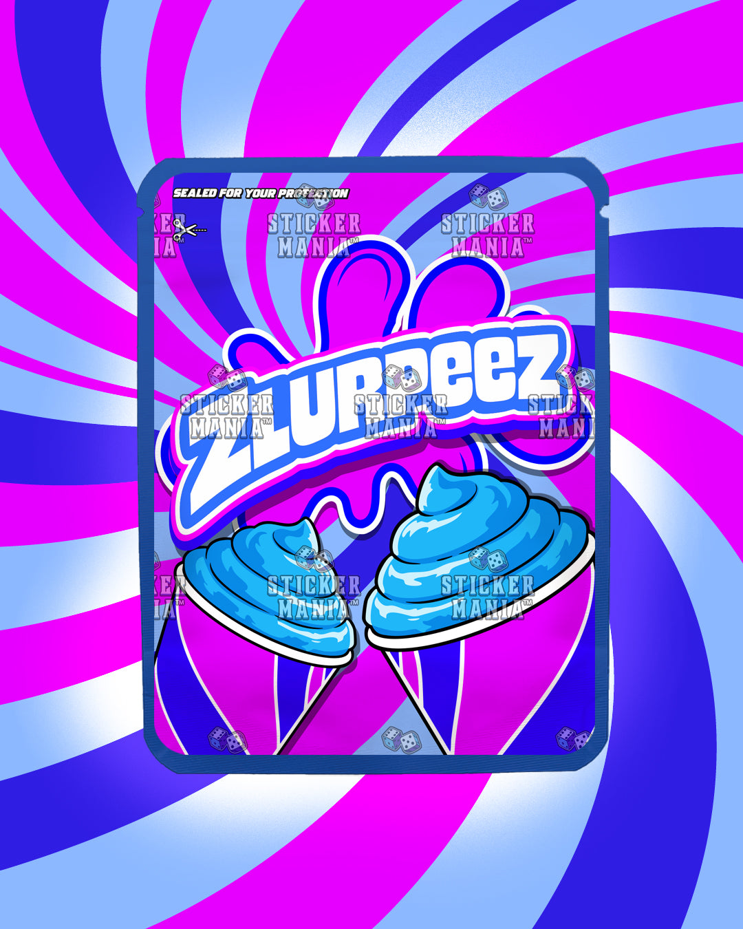 Zlurpeez Wild Berry | Pre-Made Sticker Bag | 3.5g