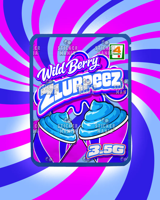 Zlurpeez Wild Berry | Pre-Made Sticker Bag | 3.5g