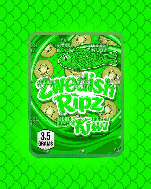 Zwedish Ripz Kiwi | Pre-Made Sticker Bag | 3.5g