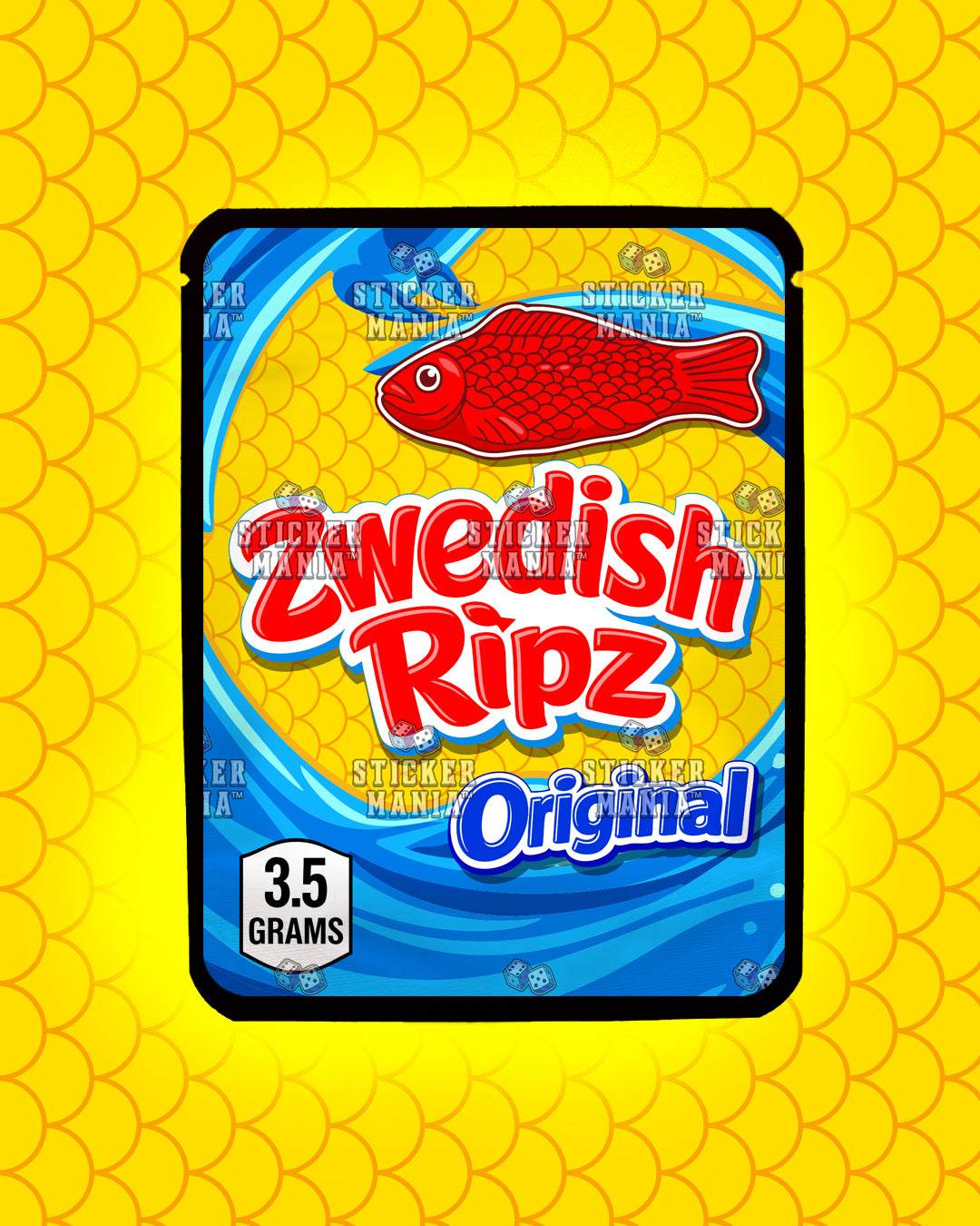 Zwedish Ripz Original | Pre-Made Sticker Bag | 3.5g