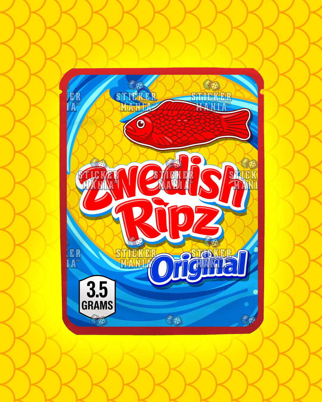 Zwedish Ripz Original | Pre-Made Sticker Bag | 3.5g