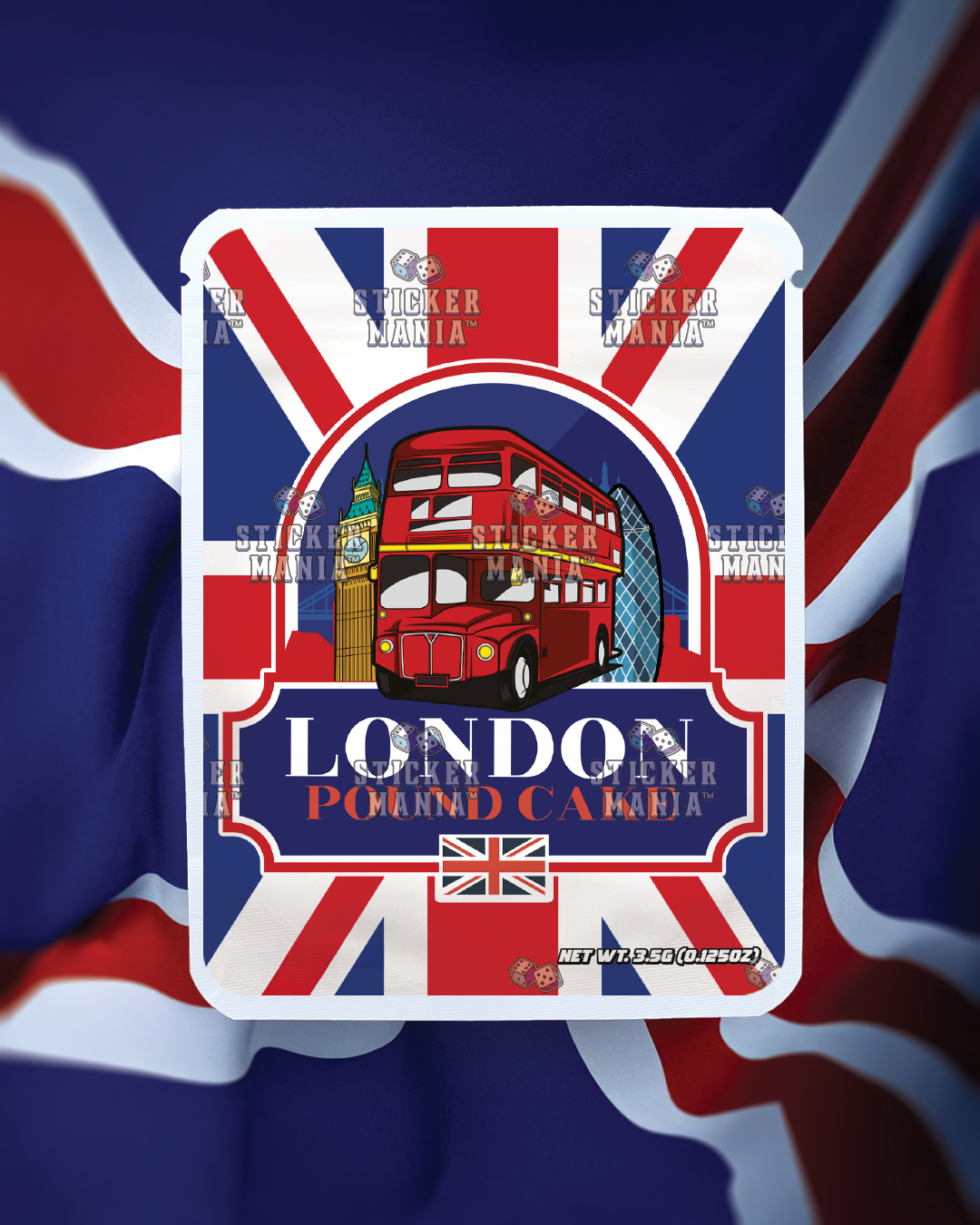 London Pound Cake | Pre-Made Sticker Bag | 3.5g